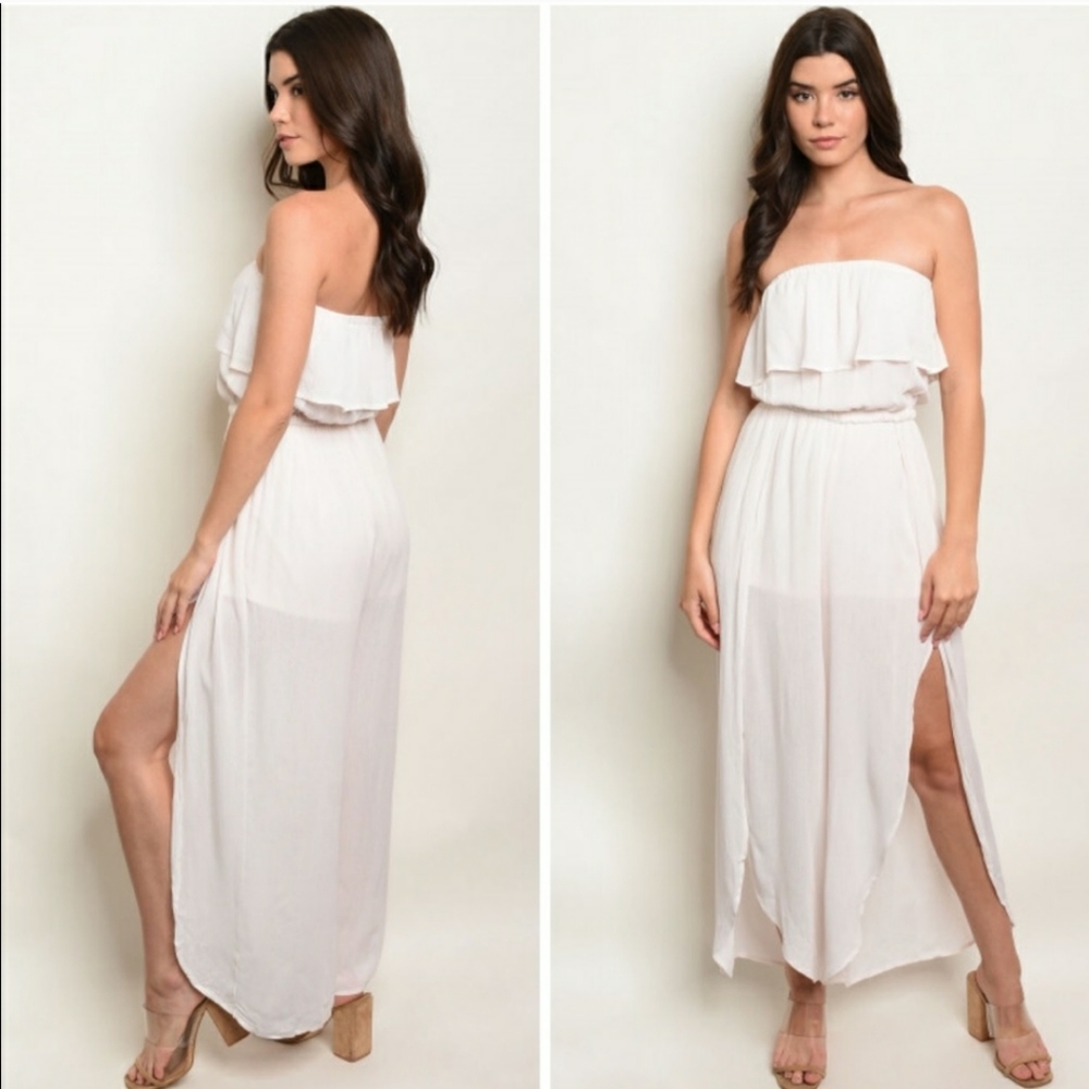 Off white swan jumpsuit/ romper